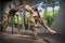 Asia China, Tianjin Museum of natural history, dinosaur skeleton