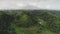 Asia green hill aerial view: greenery grass hilly nobody landscape in Legazpi, Philippines