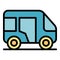 Asia trishaw icon vector flat