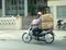 Asia Vietnam Ho Chi Minh city style motor bike Porter Goods motorbike motorcycle freeride riders
