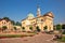 ASIAGO, ITALY - July 24th, 2019: Saint Matthew`s church in Giovanni Carli square