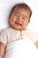 Asian baby smiling