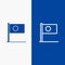 Asian, Bangla, Bangladesh, Country, Flag Line and Glyph Solid icon Blue banner Line and Glyph Solid icon Blue banner