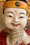 Asian Buddhism wooden statue