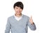 Asian Businessman with thumb up gesture