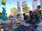 Asian childrens buying toys at street shop in india January 2020