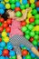Asian Chinese Girl In Ball Pool