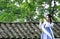 Asian Chinese woman in traditional Hanfu dressï¼Œclassic beauty in Chin