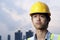Asian construction engineer