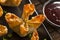 Asian Crab Rangoons with Sweet and Sour Sauce