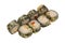 Asian cuisine. Japanese cuisine. Sushi rolls on a white background