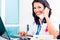 Asian doctor in office administration work