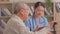 Asian doctor woman visited senior or elderly patient to diagnosis and check up health at home.Happy elderly enjoy cheerful with