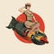 Asian Dragon Bomb WW2 pin up girl