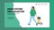 Asian Father And Daughter Walking Together Vector