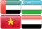 Asian Flag Buttons: United Arab Emirates, Uzbekistan