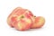 Asian flat peaches isolated