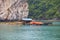 Asian floating village at Halong Bay