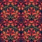 Asian, flower like seamless pattern