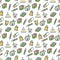 Asian food seamless pattern - chinese fast food pattern