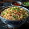 Asian Fried Rice with meat and vegetables
