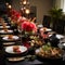 Asian Fusion Dining Setup Celebrating Diversity of Asian Cuisine