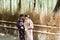 Asian girls in kimono yukata are taking pictures and selfie in Arashiyama Bamboo Grove, Kyoto, Japan