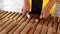 Asian Indonesian Balinese musician gamelan instrument. Closeup hands playing. Not edited, raw file.