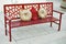 Asian inspired bench with pillows