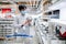 Asian man wearing face mask shopping kitchenware