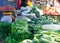 Asian markets vegetables, fruits, herbs