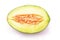 Asian melon half section