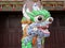 Asian mosaic dragon head
