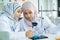 Asian muslim women scientist.