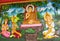 Asian mythological buddhist picture