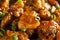 Asian Oranage Chicken with Green Onions