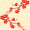 Asian pattern. Japanese, Chinese. Cherry blossom. Ornament. with oriental motifs. Vector