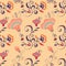 Asian seamless detailed vector pattern