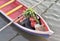 Asian shopping on wooden boat