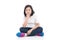 Asian Short hair girl sitting