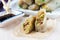 Asian spring rolls stuffed with quinoa, vegetables