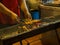 Asian street Food. People cooking, selling and buying Exotic Asian Food