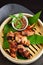 Asian style, hot Meat Dishes - Fried Chicken Wings
