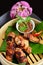 Asian style, hot Meat Dishes - Fried Chicken Wings