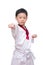 Asian taekwondo boy