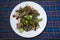 Asian Thai oriental food Stir fried black pepper meat beef