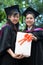 Asian university graduates