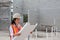 Asian Woman Inspector on construction site