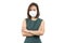 Asian woman wearing hygienic mask