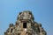 Asian women climb up to Ancient stone castle